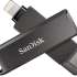 USB Type-C/Lightning Sandisk Phone Drive iXpand 256ГБ, USB3.0, черный [sdix70n-256g-gg6ne]